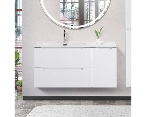 Тумба под раковину BelBagno Etna 100 L 2 ящика, дверца, bianco lucido