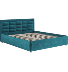 Кровать Mebel-Ars Версаль 160, бархат сине-зеленый star velvet 43 black green