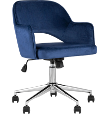 Компьютерное кресло Stool Group Кларк велюр синий