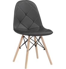 Стул Woodville Kvadro 1 gray, ножки wood