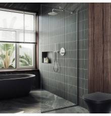 Душевая перегородка Maybahglass MGD-689-5у 89 см, профиль хром матовый, стекло прозрачное