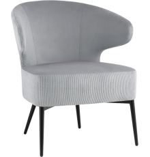 Кресло Stool Group Royal Stripes велюр серый