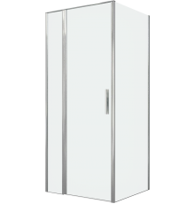 Душевой уголок Allen Brau Priority 90x80, профиль хром, стекло прозрачное