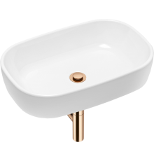 Раковина Lavinia Boho Bathroom Sink 21520031 с сифоном и донным клапаном, розовое золото