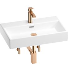 Комплект Wellsee Graceful Pro 201004639 глянцевый белый, розовое золото, 5 в 1