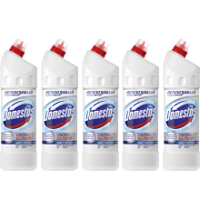 Набор Domestos универсальное моющее средство, ультра белый 1 л, 5 шт.
