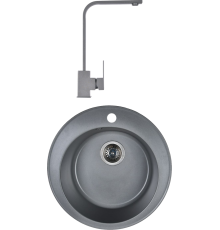 Комплект Мойка кухонная Wisent MWR510-29 грэй + Смеситель WP49-098-6-29 грэй