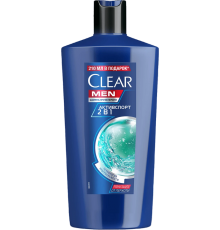 Шампунь Clear Men Активспорт для всех типов волос, 2 в 1, для ежедневного применения, 610 мл