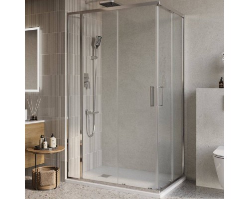 Душевой уголок BelBagno Luce AH-21-140/90-C-Cr стекло прозрачное