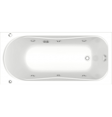 Акриловая ванна Bas Верона 150x70 см, с гидромассажем + ремкомплект Good Door