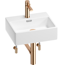 Комплект Wellsee Graceful Pro 201004554 глянцевый белый, розовое золото, 5 в 1