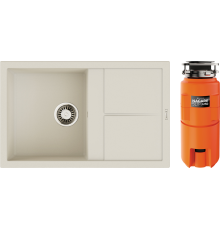 Комплект Мойка кухонная Omoikiri Sumi 79A-WH белый + Измельчитель Nagare slim 1250