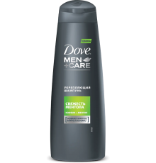 Шампунь Dove Men+care Укрепляющий свежесть ментола, укрепляющий, для жирных волос, для ежедневного применения, 250 мл