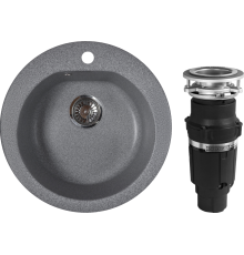 Комплект Мойка кухонная Reflexion Core RX1350GR гравий + Измельчитель Bone Crusher BC 610-AS