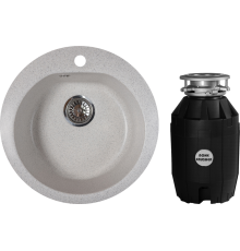 Комплект Мойка кухонная Reflexion Core RX1350TN олово + Измельчитель Bone Crusher BC 810-AS