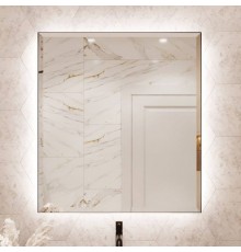 Зеркало Benetto Белладжио 70x80, с подсветкой, черное матовое