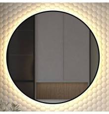 Зеркало круглое Defesto Aura DF 2996 90x90, с теплой подсветкой