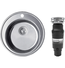 Комплект Мойка кухонная РМС MD6 MG6-51 + Измельчитель Bone Crusher BC 910-SL-Slim Line