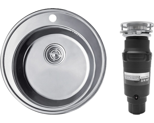 Комплект Мойка кухонная РМС MD6 MG6-51 + Измельчитель Bone Crusher BC 910-SL-Slim Line