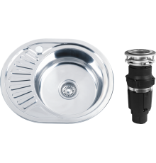 Комплект Мойка кухонная РМС MD6 MG6-5745OVR R + Измельчитель Bone Crusher BC 610-AS