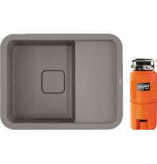 Комплект Мойка кухонная Omoikiri Tasogare 65 leningrad grey + Измельчитель Nagare slim 500