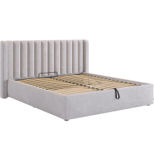 Кровать Mebelson Ева 160x200 см, с подъемным механизмом, галька