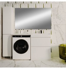 Мебель для ванной комнаты Style Line Даллас 130 R Люкс Plus напольная, белая, зеркало DIWO Элиста