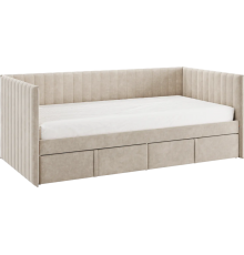Кровать Mebelson Твикс 171562 90x200 см, капучино, с выкатными ящиками