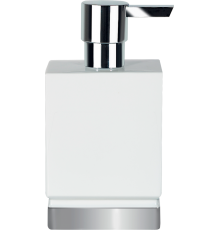 Дозатор Spirella Roma White 1017969 белый, серебряный, хром (Ненадлежащее качество: выставочный экземпляр)