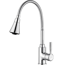 Смеситель для кухни Ledeme L4199 с гибким изливом, хром