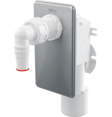 Отвод AlcaPlast APS3 для стиральной машины, хром