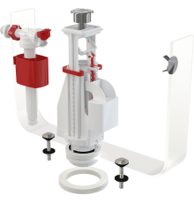 Механизм смыва для бачка AlcaPlast SA08A 1/2" CHROM