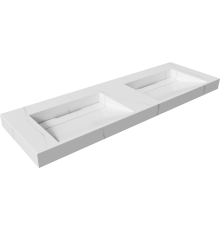 Раковина Armadi Art Flat Calacatta 140 с кронштейнами