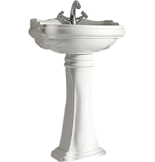 Раковина Kerasan Retro 104601 69 см, 1 отв., с пьедесталом