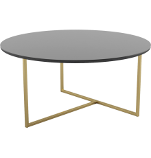 Журнальный столик Калифорния Маджоре Glass черная Lacobel