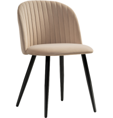 Стул Woodville Gabi 1 dark beige, ножки black