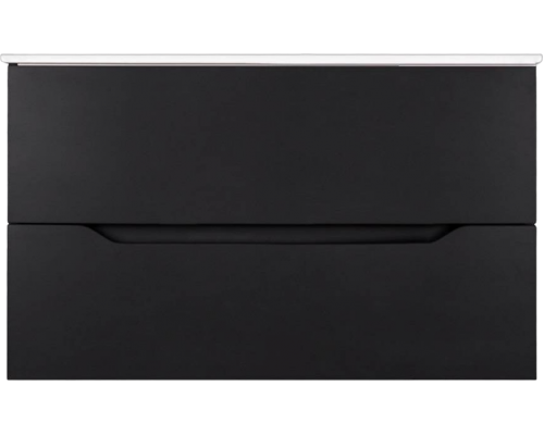 Тумба с раковиной Orange Line 100 черная матовая