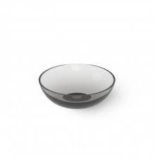 Dea Design Washbasins Раковина 30х30х16см., накладная, без отв., Glasstek, прозрачная смола, цвет: Smoky Black R4. DD9038 300 R4