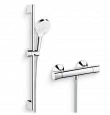 Душевой комплект Термостат Hansgrohe Ecostat universal 13122000 для душа + Гарнитур Crometta Vario 650 26532400