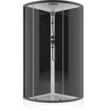 Душевая кабина Melodia della vita Jive Black MB02008 90х90, с низким поддоном