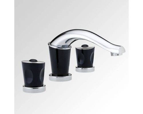 THG Bagatelle pierre noire Смеситель для раковины, 3 отв., цвет: хром. U3E-A02-151