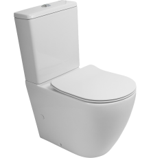 Унитаз-компакт BelBagno Sfera-r BB2141CP-TOR безободковый, крышка BB2034SC с микролифтом, бачок BB2141T