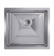 Мойка кухонная Floracio Steel F.4844.SSD нержавеющая сталь, декор