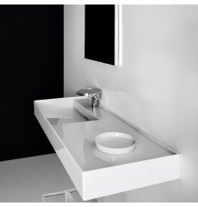 Laufen Kartell Раковина 120х46х12 см, 1 отв., полка справа, покрытие LLC, цвет: белый. 8.1333.2.400.111.1