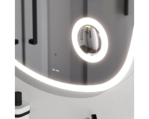 M8FMOX0653SA Зеркало с контурной LED-подсветкой, ИК сенсором и косметическим зеркалом, 65 см M8FMOX0653SA Зеркало с контурной LED-подсветкой, ИК сенсором и косметическим зеркалом, 65 см