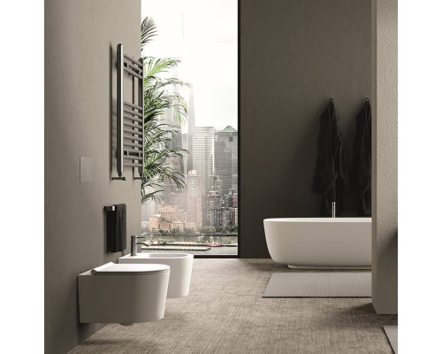 Alice Form Унитаз 50х35см., подвесной, безободковый, без сиденья и крышки, цвет: белый глянцевый. 22300101,  FIX10