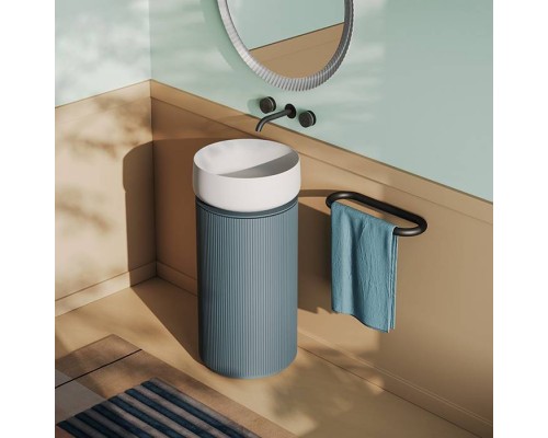 Artceram Opera Тумба с раковиной 72х40см., напольная, 1 дверка, цвет: peacock. ACM042 57,  BRL001 01 00