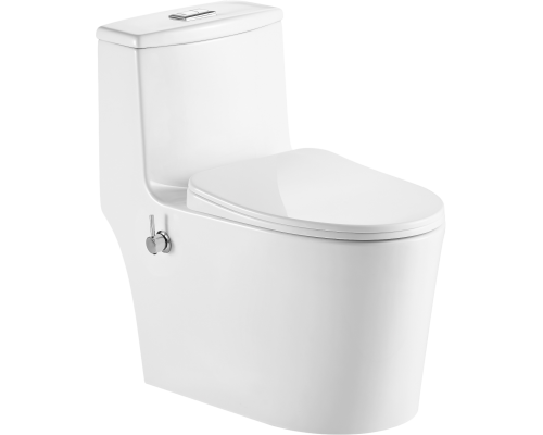 Унитаз-моноблок EvaGold 5003B безободковый, с микролифтом