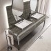 VITAGE milldue edition HILTON 06/b Комплект мебели 226х56х77см напольный, 2 раковины, 2 зеркала, с подсветкой, цвет: alabastro bronze/полированная сталь. 9264.STEEL.3 (С МЕБЕЛЬЮ), 5819, H123.100.98, 5815.2392.100.98*2.LED, 5818.225.100*2