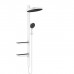 Hansgrohe Showerpipe Душевая система 1jet (верхний душ, штанга, ручной душ, полочки), цвет: белый матовый. 26842700